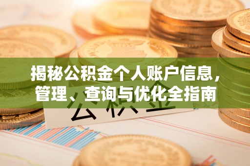 金门揭秘公积金个人账户信息，管理、查询与优化全指南